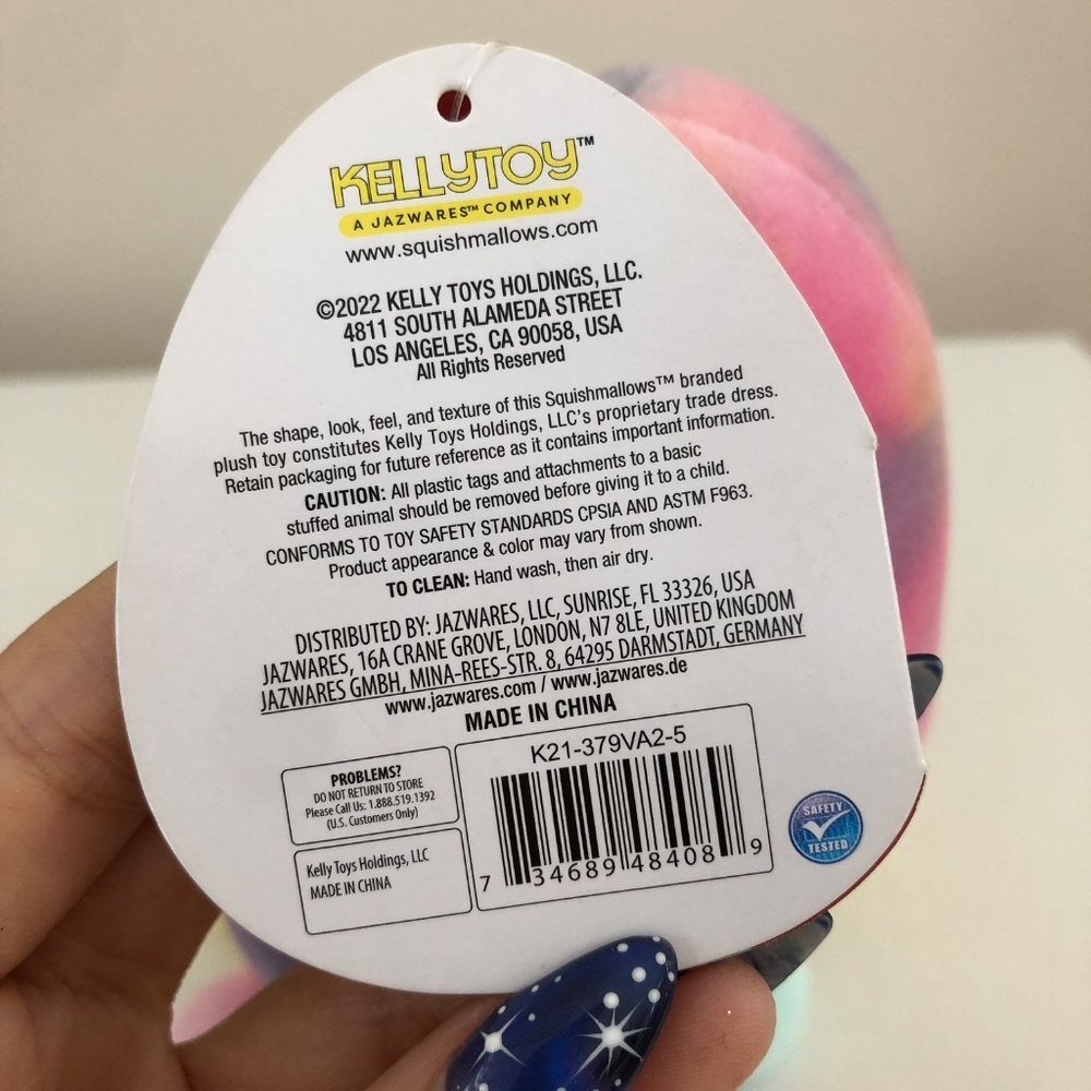 NWT Squishmallow Opal Octopus 5" heart pink Valentine's Day Exclusive 2021 - Picture 5 of 5